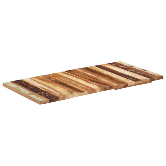vidaXL Tafelblad rechthoekig 25-27mm 60x120 cm massief gerecycled hout